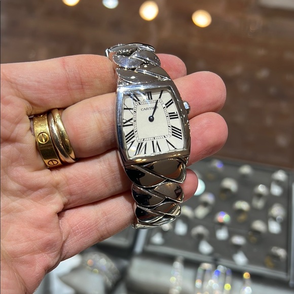 Cartier La Dona Stainless Steel, Silver Watch with Roman Numerals 1990s main image 6